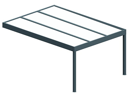 Pergola isotoit® MODERN Gris anthracite + LED