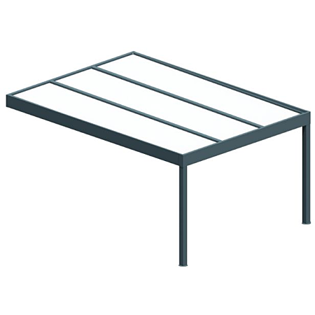 Pergola isotoit® MODERN Gris anthracite + LED