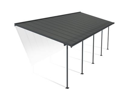 Pergola gris anthracite capri palram 27.7m²