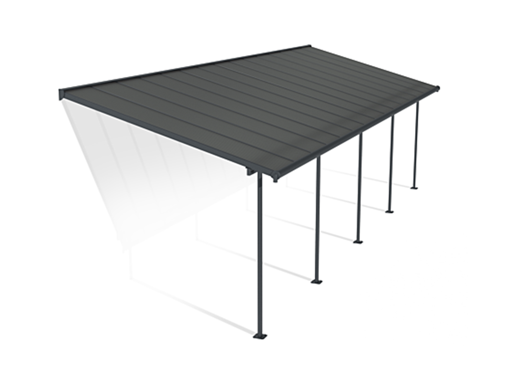 Pergola gris anthracite capri palram 27.7m²