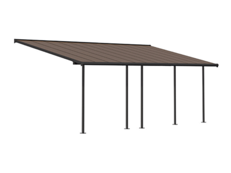 Pergola gris anthracite capri palram 22.2m²