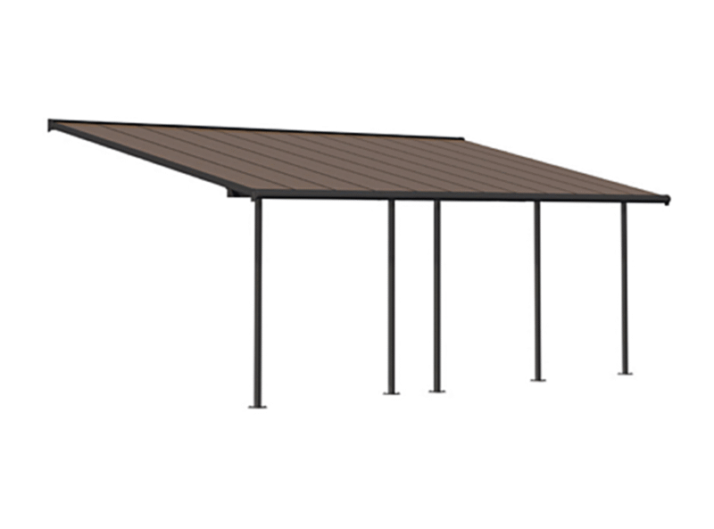 Pergola gris anthracite capri palram 22.2m²