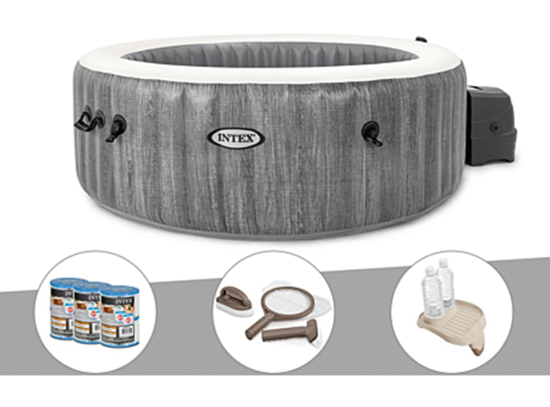 Kit spa gonflable Intex PureSpa Baltik 6 places+6 filtres