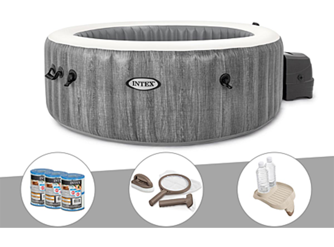 Kit spa gonflable Intex PureSpa Baltik 6 places+6 filtres