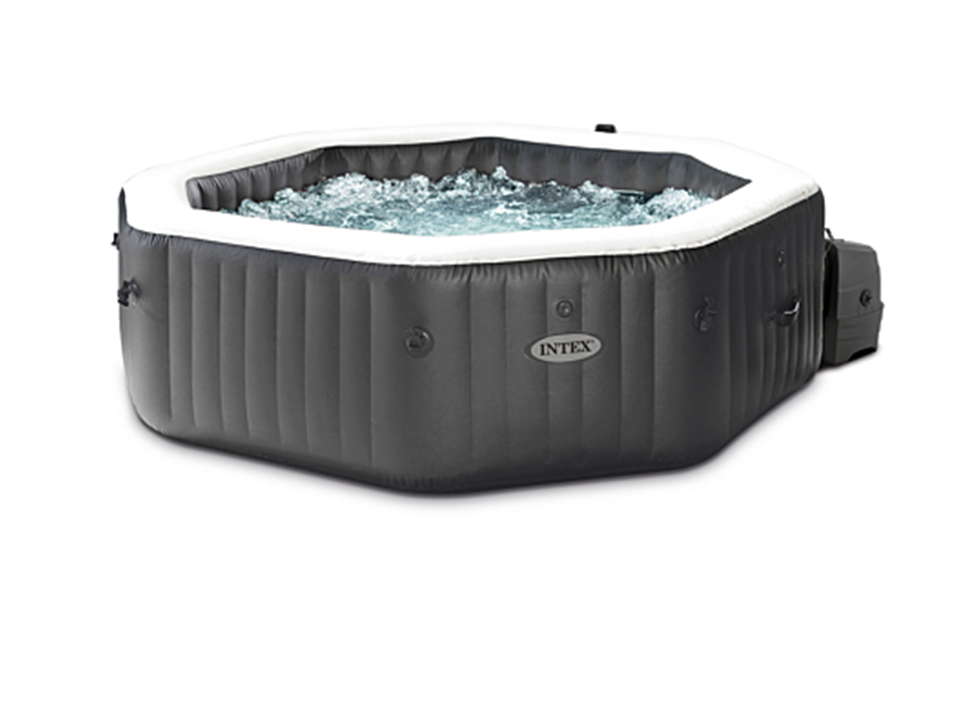 Spa gonflable octogonal Carbone Bulles et Jets 4 places