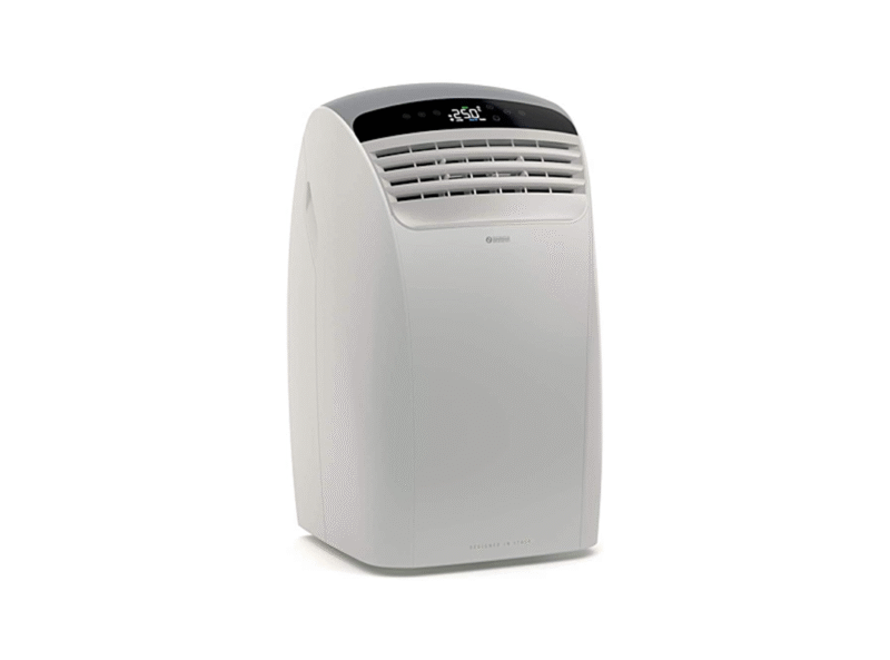 Climatiseur mobile avec écran LCD 12.000 BTUh 2700W blanc noir