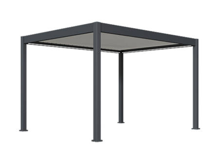 Pergola Ombréa autoportante Anthracite blanc 3x4M