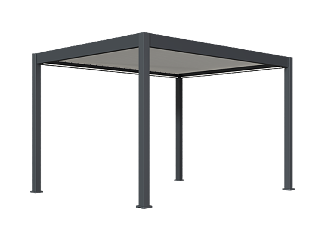Pergola Ombréa autoportante Anthracite blanc 3x4M