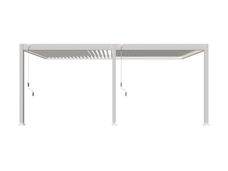 Pergola Bioclimatique Ombréa adossée Blanc 3x6M