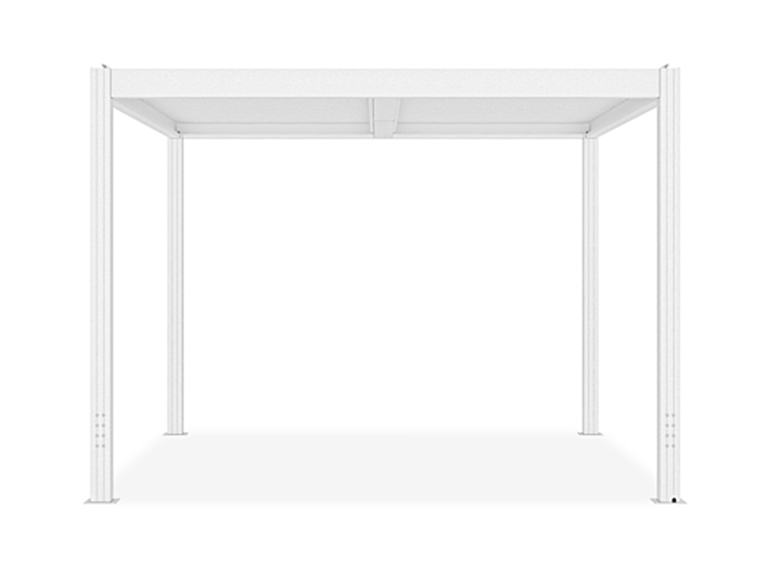 Pergola Bioclimatique SANTA  Aluminium Blanc 300S300