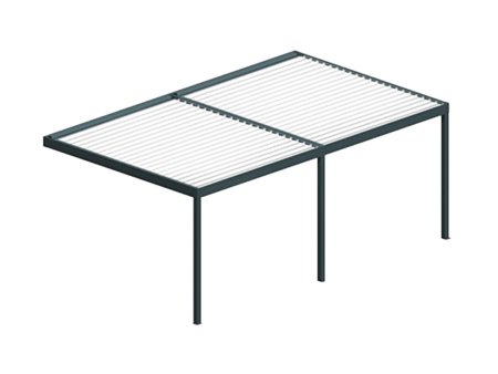 Pergola Bioclimatique Cocoon Mixte gris anthracite