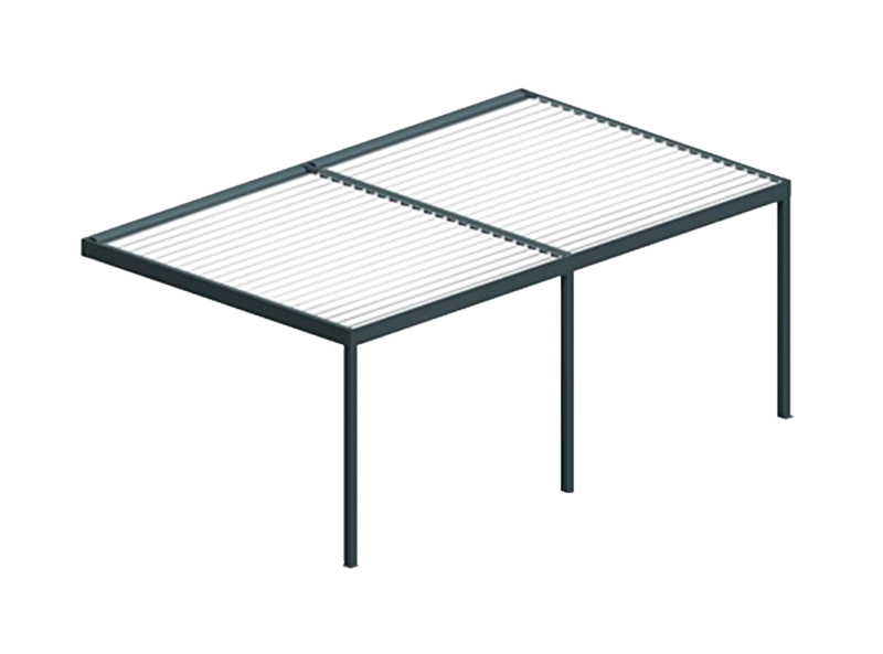 Pergola Bioclimatique Cocoon Mixte gris anthracite