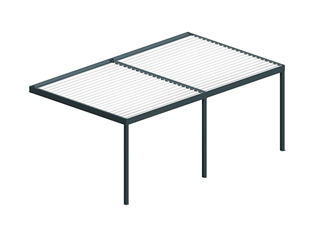 Pergola Bioclimatique Cocoon Mixte gris anthracite