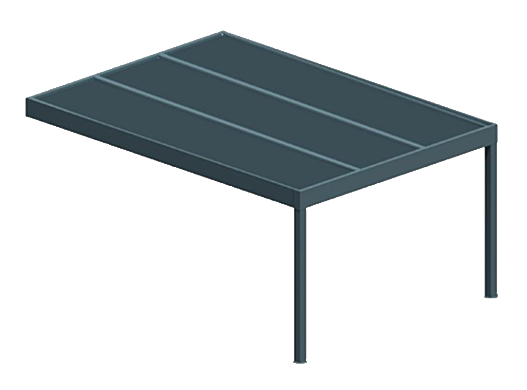 Pergola isotoit® MODERN Gris anthracite 5x4m