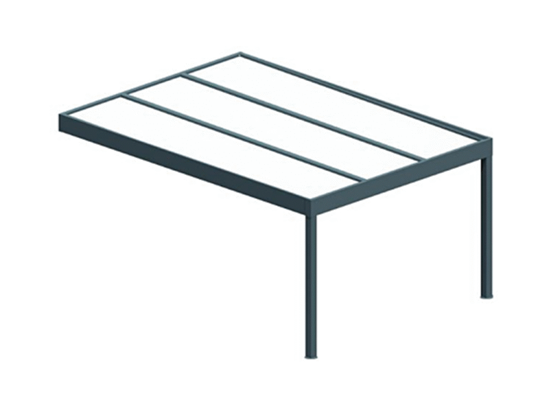 Pergola isotoit® MODERN Gris anthracite 3x4m +LED