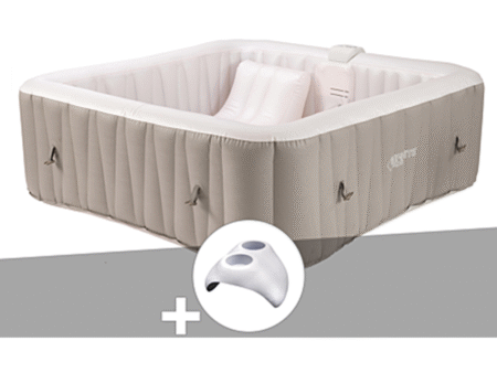 spa gonflable Infinite carré Bulles 2 places + Porte verre